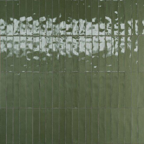 ÉCHANTILLON Ceralto Serrata Slate Carreau de sol et mural - 5X30cm - 10mm - Rectangle - Oliva Brillant SW1220909