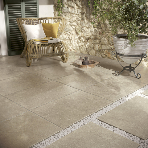 Terravito Horeno Keramische vloertegel - 60x90cm - 9.0mm - gerectificeerd - Beige SW1235812