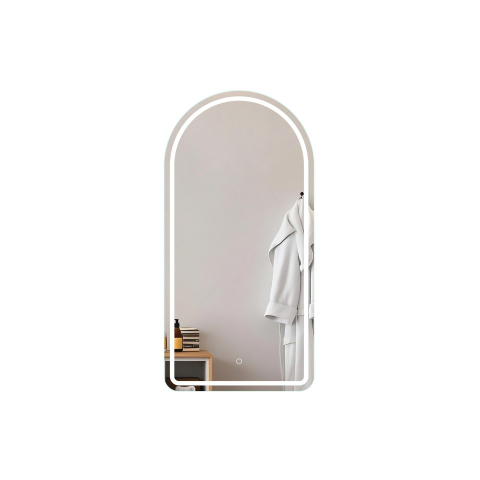 H&R Badmeubelen Arc Spiegel - 50x100cm - dimbaar - LED - verwarming SW1419164