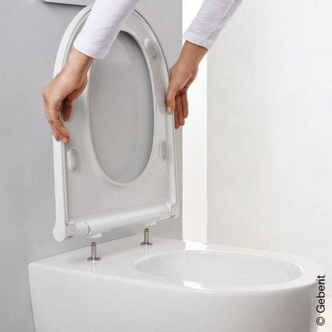 Geberit ONE hangtoilet – TurboFlush – diepte 54 cm – met softclose zitting – mat wit KeraTect SW730611