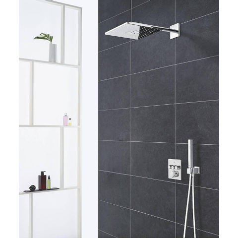 Grohe Grohtherm SmartControl inbouw regendoucheset – thermostatisch – 31 cm hoofddouche – witte knoppen – chroom SW108048