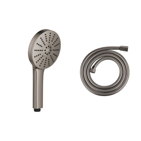 Grohe Silverflex Handdoucheset - 175cm doucheslang - glad - ronde handdouche - hard graphite (antraciet) SW1577129