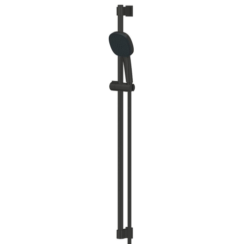 Grohe Vitalio Comfort 110 Glijstangset - 90 cm - vierkante handdouche - 2 straalsoorten - gladde doucheslang - matte black (mat zwart) SW1126507