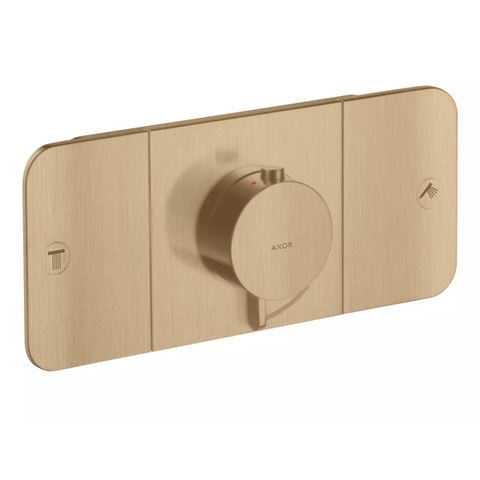 AXOR One inbouwthermostaat voor twee douchefuncties in geborsteld brons - OUtlet UDEN STORE40229