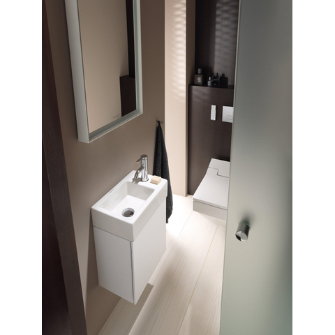 Duravit Vero air Fontein - met kraangat rechts - zonder overloop - 38x25cm - inclusief bevestiging - glans wit SW211103
