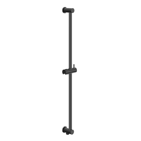 IVY Pact Ensemble de douche de pluie - encastré - symmetry - inverseur-arrêt 2 voies - bras de douche mural 40 cm - tête de douche slim 20 cm - barre de douche avec sortie - flexible de douche 150 cm - douchette barre - Chrome noir PVD SW1036312
