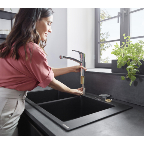 Hansgrohe Focus m41 Eengreeps keukenmengkraan - 160 - hoogglans chroom 0450993