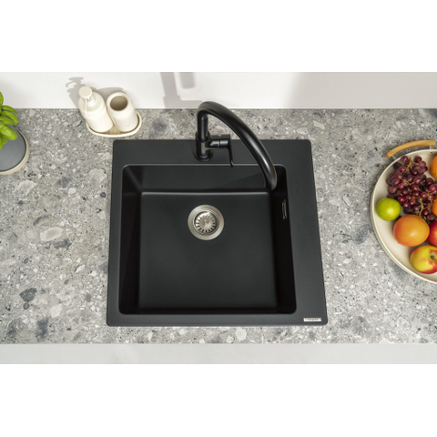 Hansgrohe Vernis blend m35 1 greeps keukenmengkraan - 210 - 1jet - draaibare uitloop - mat zwart SW651654