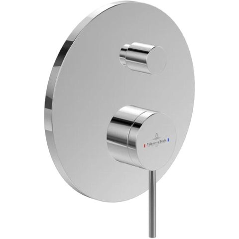 Villeroy & Boch Loop & Friends douchekraan - inbouw - eengreeps - met omstel - hoogglans chroom SW975131