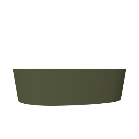 Arcqua Rocker Waskom - opbouw - organisch - links - 50x37cm - mat groen SW976315