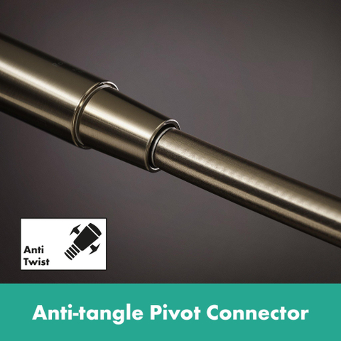 Hansgrohe Pulsify S Puro Puro1jet - showerpipe - ecosmart - 260 - thermostatisch - 3jet - handdouche en doucheslang - 160cm - thermostaat - geborsteld brons SW1151842
