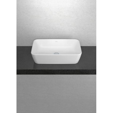 Villeroy & Boch Architectura vasque à poser 60x40,5x15,5cm - Rectangulaire sans trop-plein Blanc Alpin brillant Céramique SW762305