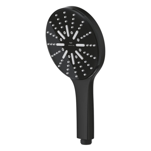 GroheRainshower Aquahanddouche smartactive m. 3 straalsoortenØ13cmrain, rain+ en activemassagephantom black SW1186199