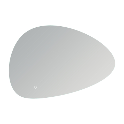 Arcqua Rocker spiegel – organisch – 80x55 cm – indirecte LED rondom – spiegelverwarming – Naturel SW1223205