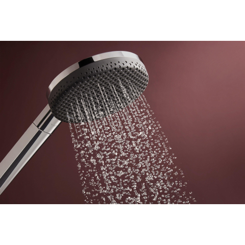 Hansgrohe Raindance Alive Select S - handdouche 125 - 3jet - ecosmart+ - hoogglans chroom SW1388372