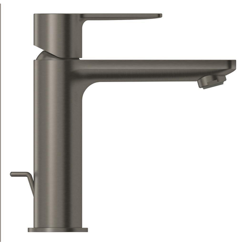 Grohe Lineare Waterbesparende Wastafelkraan - S-Size - met waste - brushed hard graphite (antraciet) SW444490