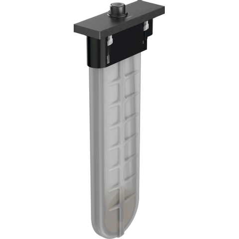 Hansgrohe SBox Afbouwdeel rechthoekig - inclusief slangbox - doucheslang en rozet - met 1 functie ten behoeve van. bad- of tegelrand - hoogglans zwart chroom SW358783