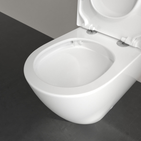 Villeroy & Boch Subway 3.0 duoblokpot - diepspoel - zonder spoelrand - met TwistFlush - 37x71x40cm CeramicPlus - zonder reserv - White Alpine (glans wit) SW762364