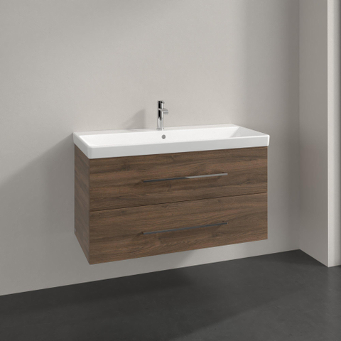 Villeroy & Boch Avento Meuble sous-lavabo - 2 tiroirs à extraction - 976 x 514 x 484 mm - Arizona Oak SW919829