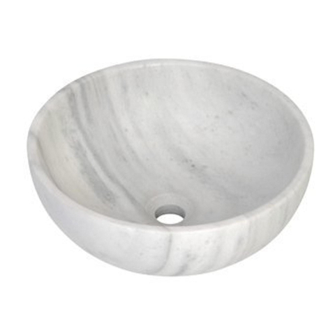 Plieger Round waskom - 38x38x13.6cm - marmer wit SW536489