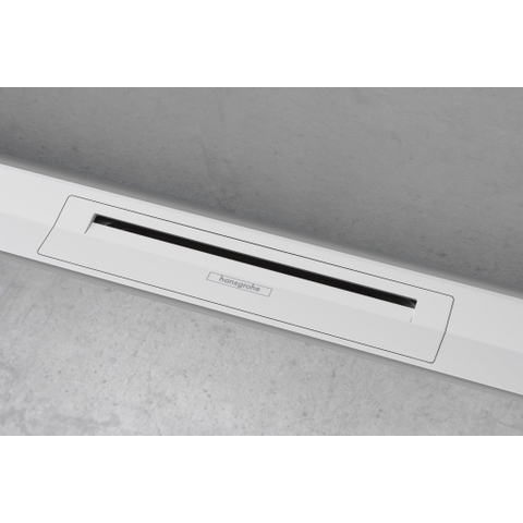 Hansgrohe RainDrain Flex Douchegoot - 100cm - inkortbaar - wandmontage - mat wit SW1590392