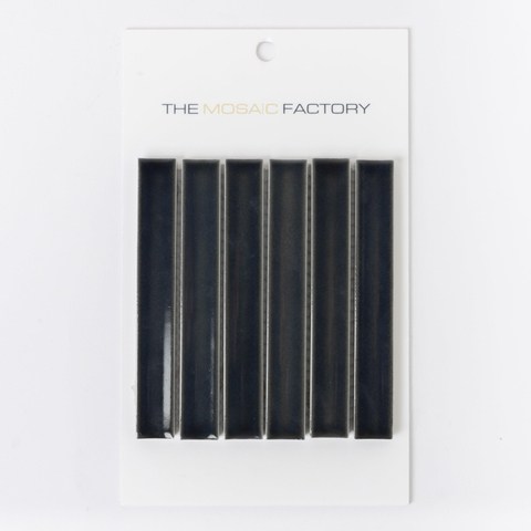 ÉCHANTILLON The Mosaic Factory Sevilla carreau mosaïque 2x14.5x0.8cm pour mur kitkat finger Céramique bleu gris SW862244