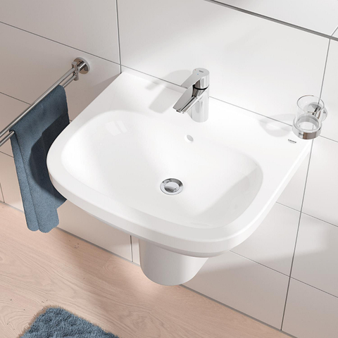 Grohe Start QuickFix Wastafelmengkraan - opbouw - 10.9cm uitloop - S-size - push to open waste - chroom OUTLETSTORE STORE41732