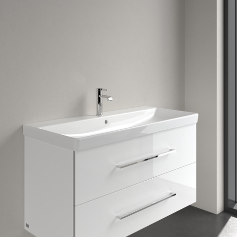 Villeroy & Boch Avento meubelwastafel - 100x47cm - 1 kraangat - met overloop - White Alpine (glans wit) SW59848