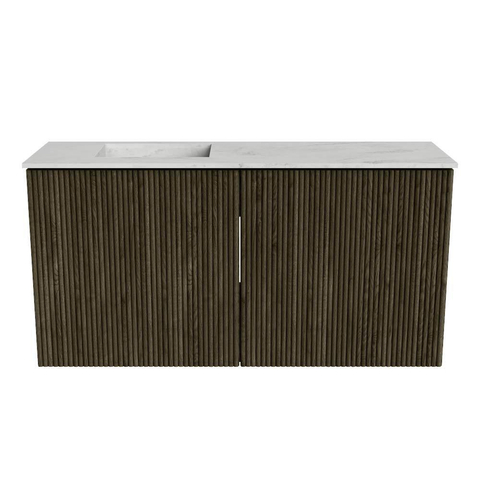 Mondiaz JOYA-DLUX 80cm toiletmeubel - kleur Shadow - Wastafel FAYE positie Links Zonder kraangat kleur Opalo. SW1422911