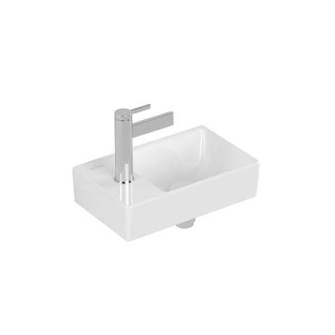 Villeroy & Boch Avento lave-mains 1 trou de robinet à gauche sans trop-plein 36x22cm - ceramic+ blanc SW445851