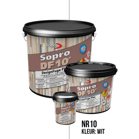 Sopro Mortier à joint pour carrelage de sol et mural Sopro DF 10 Flexible blanc n° 10 5kg Blanc SW88575
