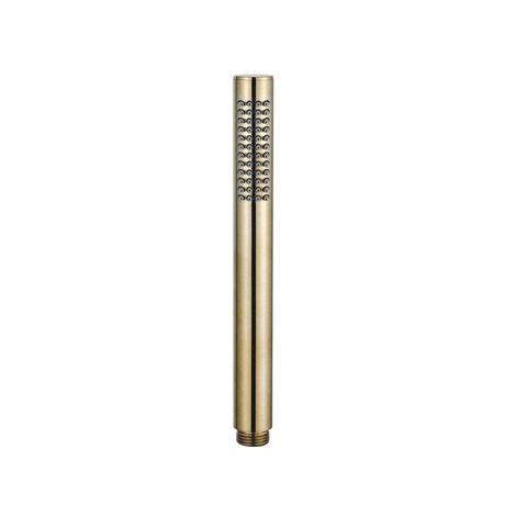Fortifura Calvi Inbouw Regendoucheset - rond - thermostatisch - plafondarm - 25cm - hoofddouche - staaf handdouche - PVD - geborsteld messing (goud) SW1189334