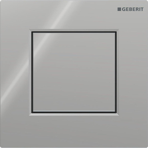 Geberit Type01 urinioir bedieningsplaat - pneumatisch - vierkant - glans chroom SW1236997