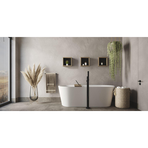 Looox Cool baignoire autoportante - 170x80x58.5cm - acrylique blanc brillant SW730668