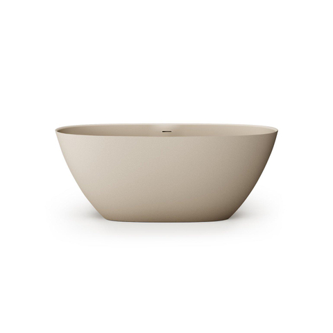 Zeza Element Vrijstaand Bad - 160x75x60cm - solid surface - mat beige SW1208802
