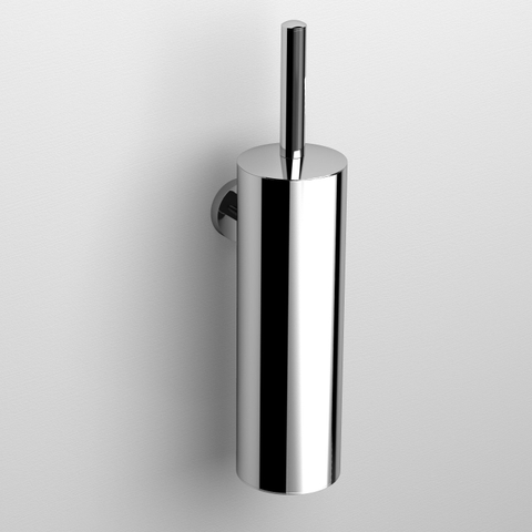 Clou InBe Ensemble porte-balai de toilettes 8x35.7cm montage mural chrome SW9806