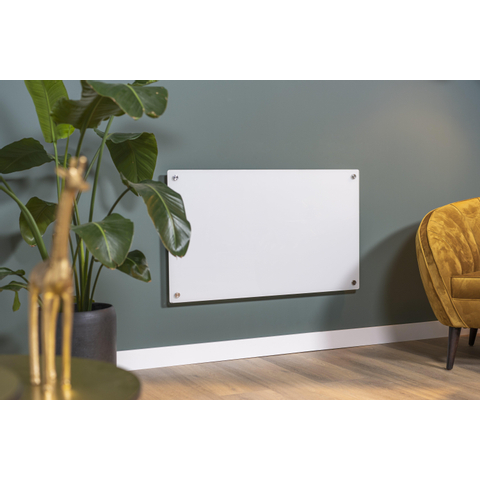 Eurom Mon Soleil 450 Verre Wifi Chauffage infrarouge 60x100x6cm 450watt Suspendu Verre Blanc SW482143