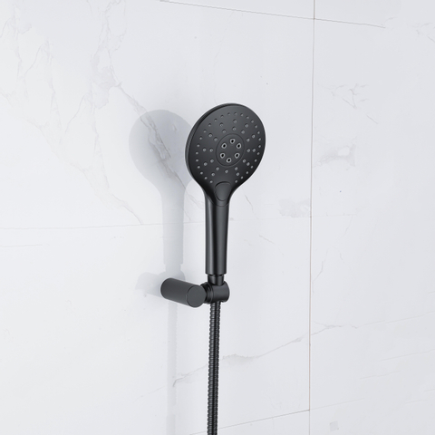 Fortifura Calvi Handdouche - ø12cm - rond - 3 standen - Mat Zwart SW496816