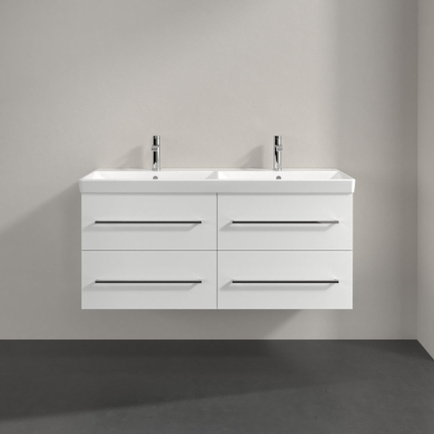 Villeroy & Boch Avento Meuble sous-lavabo 118x51.4x45.2cm 4 tiroirs crystal white SW209510