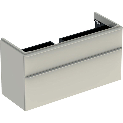 Geberit Smyle Square onderkast - 1184x617x470mm - 2 laden - zand grijs SW417678