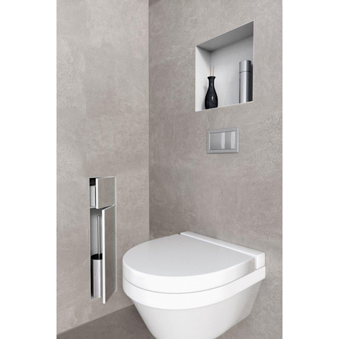 Looox special collection inbouw borstel betegelbaar 2 deuren zwart mat SW519735