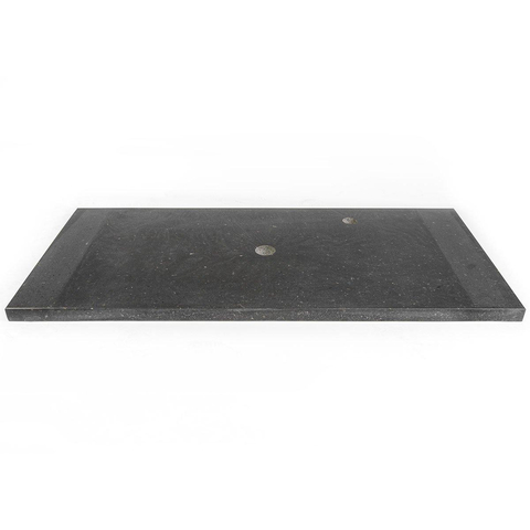 Saniclass Noche Wastafelblad - 100x46cm - 1 kraangat - 1 sifonuitsparing - basalt gepolijst SHOWROOMMODEL SHOW26655