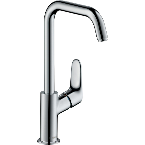 Hansgrohe Focus E2 wastafelkraan - met hoge - draaibare uitloop - inclusief ComfortZone - 240 - hoogglans chroom 0605538