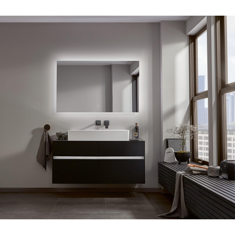 Villeroy & Boch memento 2.0 wastafel onderzijde - geslepen - 80x47cm - zonder overloop - zonder kraangat CeramicPlus - White Alpine (glans wit) SW336027