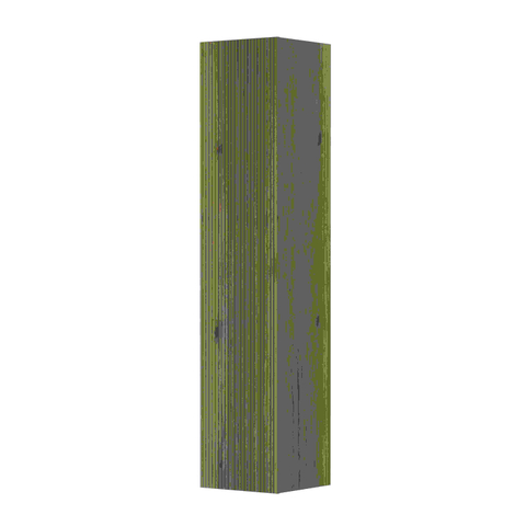 INK P2O Badkamer kast - 36x37x169cm - 1 deur - verticaal gefreesd - greeploos of tbv grepen - fineer - ash grey SW1174793