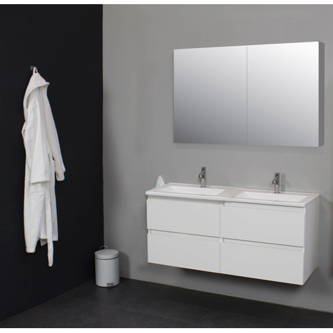 Basic Line Bella armoire haute sans poignée 2 portes 145x30x30cm Chêne SW398050