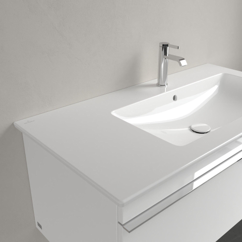Villeroy & Boch venticello meubelwastafel - 100x50cm - met 1 kraangat - met overloop - White Alpine (glans wit) 1025132