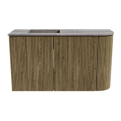 Mondiaz JOYA-DLUX 71.6cm toiletmeubel - ronding rechts kleur Dusk - Wastafel FAYE positie Links 1 kraangat kleur Oza. SW1426004