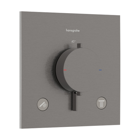 Hansgrohe Ecostat Comfort E Inbouw - thermostaat - 2 functies - zwart chroom SW1319881