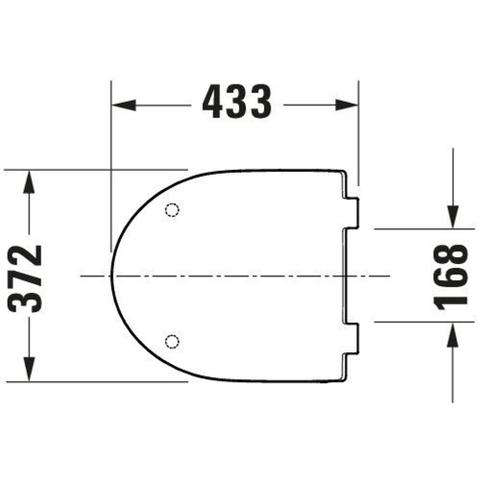 Duravit No.1 DuraStyle Basic WC-zitting - 36.9x43.3x4.2cm - compact - met softclose - met quickrelease - kunststof - wit SW472394